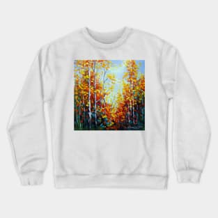 Autumn breath of birches Crewneck Sweatshirt